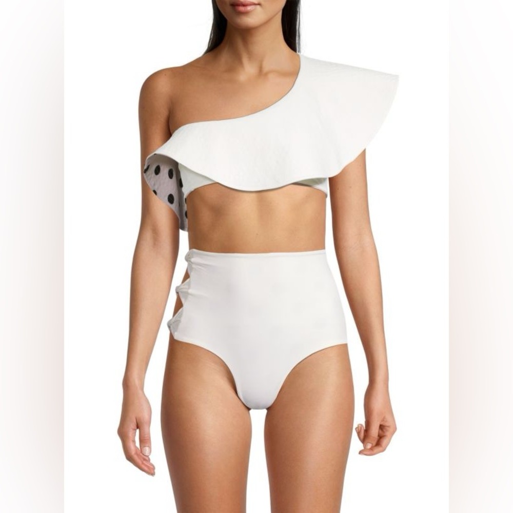 2in1 Juan de Dios Wave Bikini Reversible Top AND Bottom, Size L NWT Runs Small